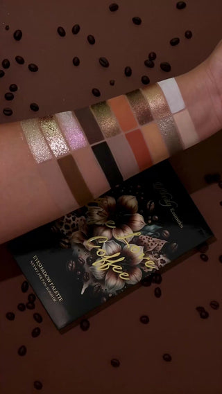 EYE LOVE COFFEE PALETTE SWATCHES